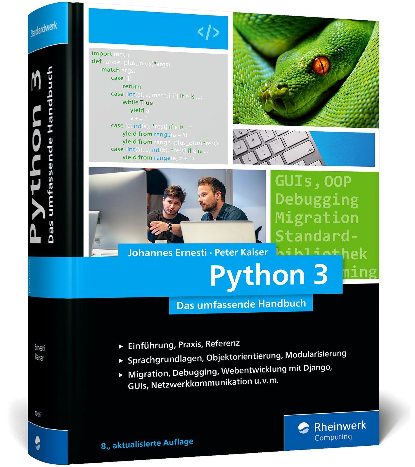 Vorderes Coverbild Python 3