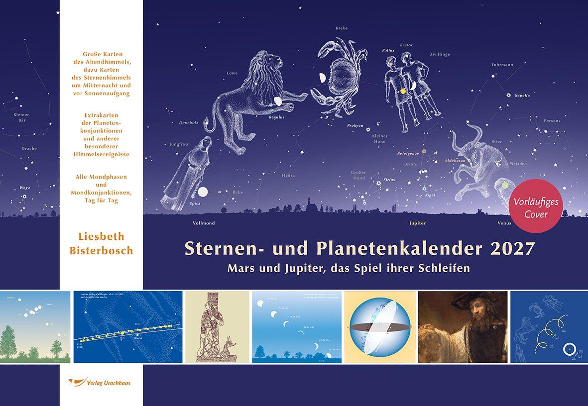 Vorderes Coverbild Sternen- und Planetenkalender 2027