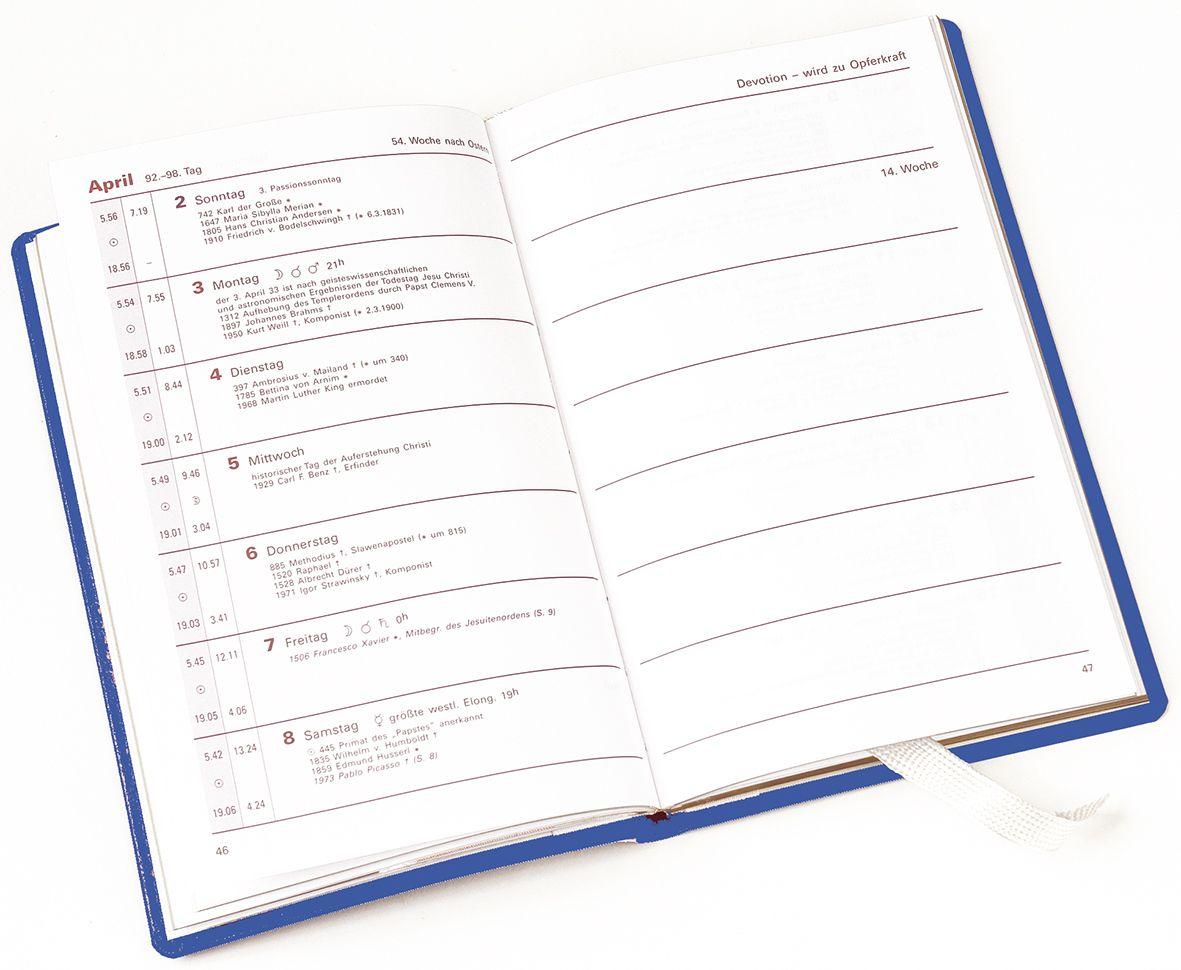 Beispielinhalt (Bild) Taschenkalender 2027