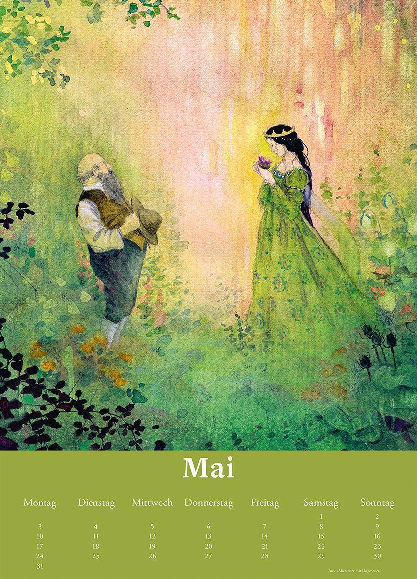 Beispielinhalt (Bild) Kinderzimmer-Kalender 2027 'Hans Christian Andersen'