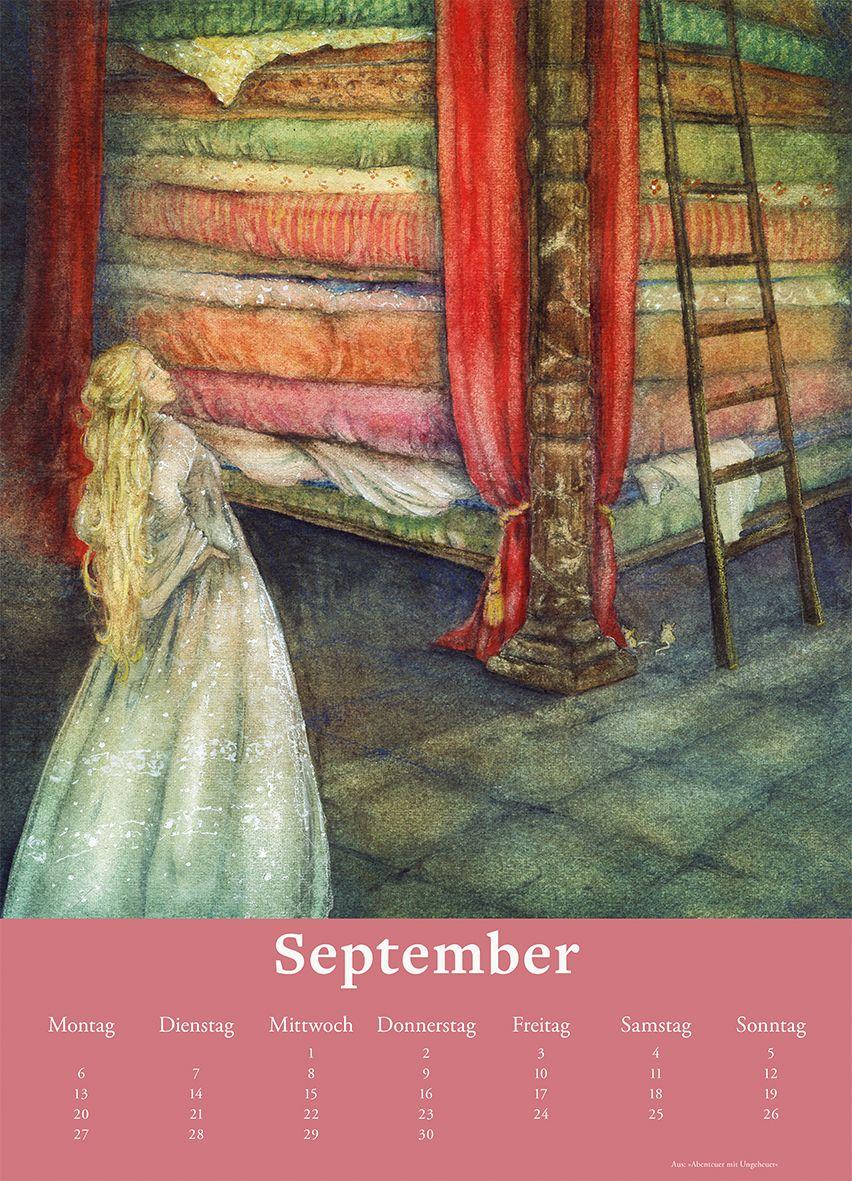 Beispielinhalt (Bild) Kinderzimmer-Kalender 2027 'Hans Christian Andersen'