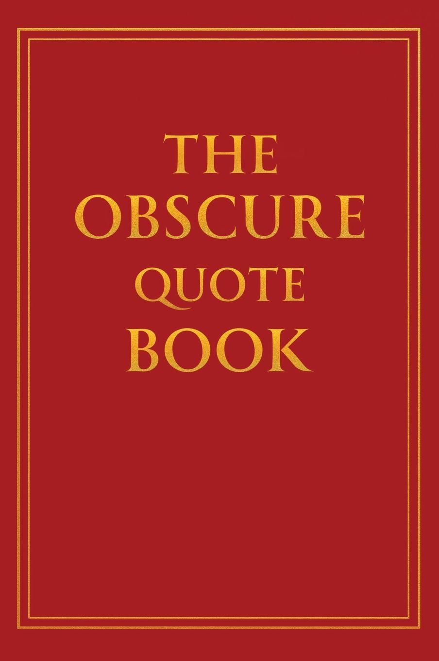 Vorderes Coverbild The Obscure Quote Book
