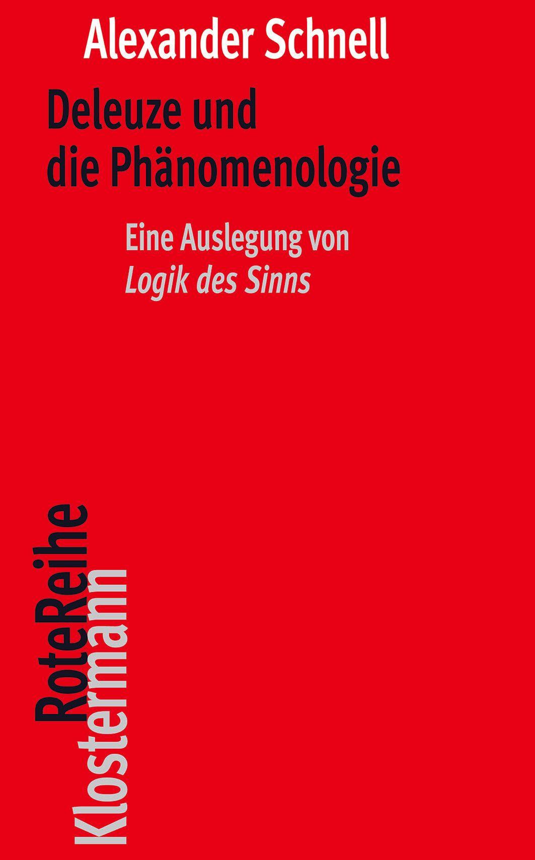 Vorderes Coverbild Deleuze und die Phänomenologie