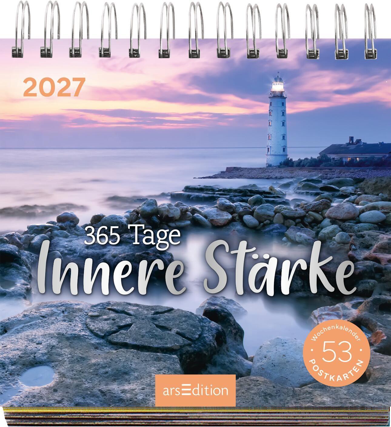 Beispielinhalt (Bild) Postkartenkalender Innere Stärke 2027