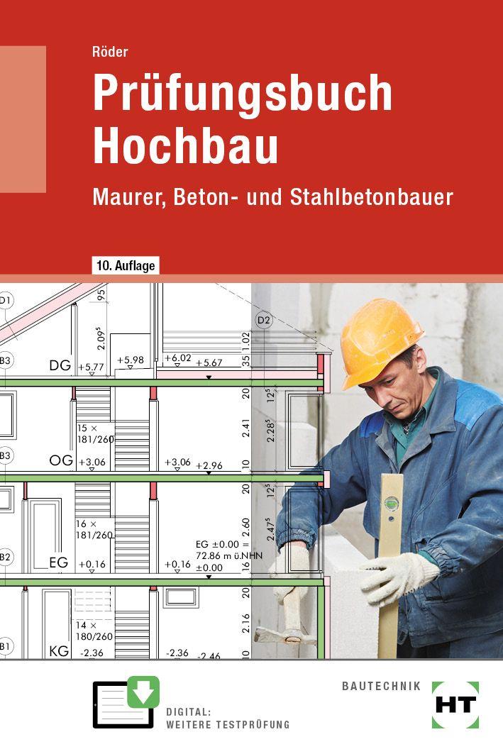 Vorderes Coverbild Prüfungsbuch Hochbau