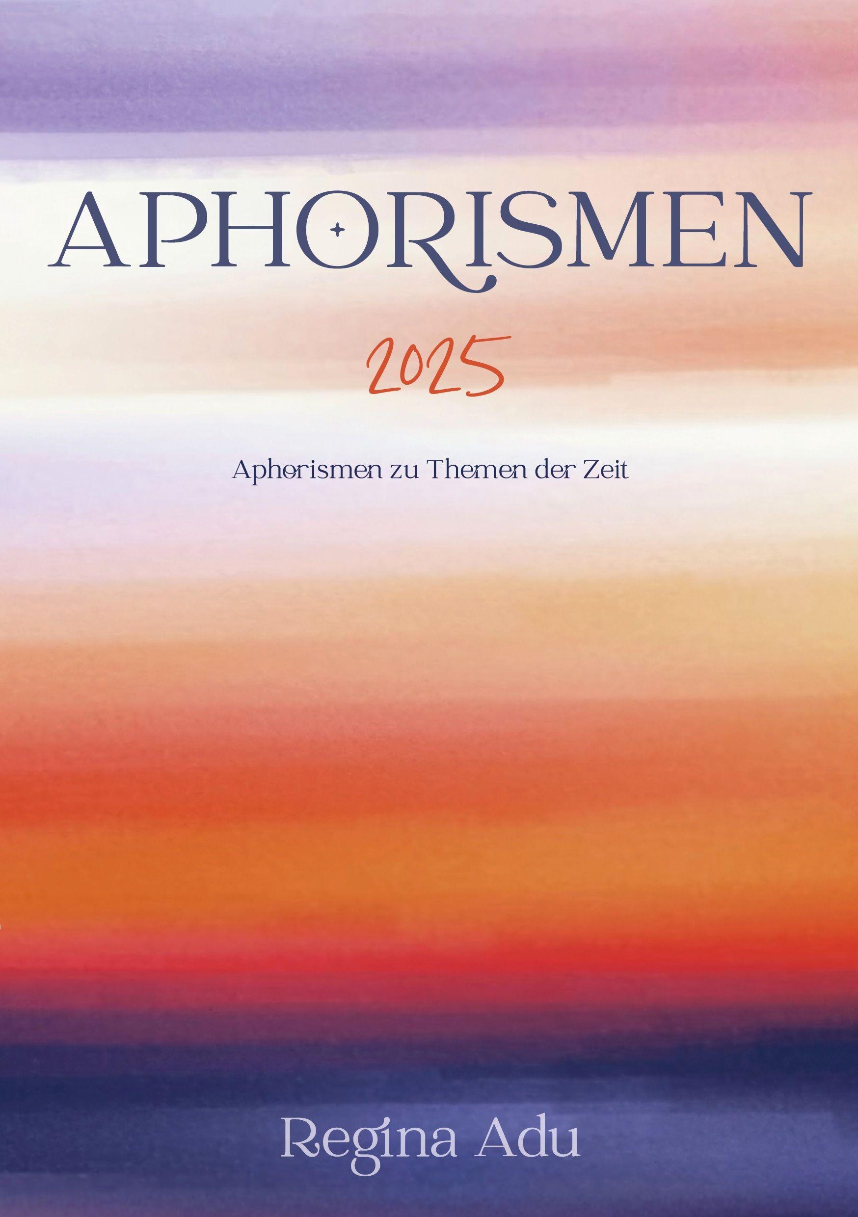 Vorderes Coverbild Aphorismen 2025