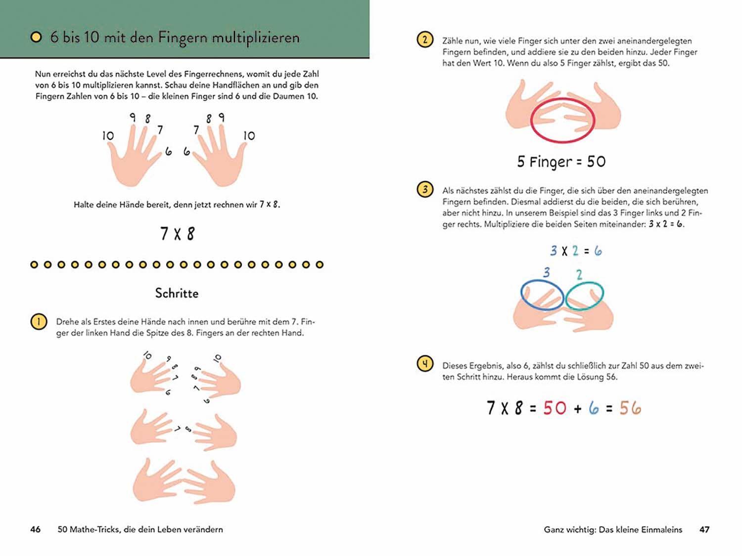 Beispielinhalt (Bild) 50 Mathe-Tricks