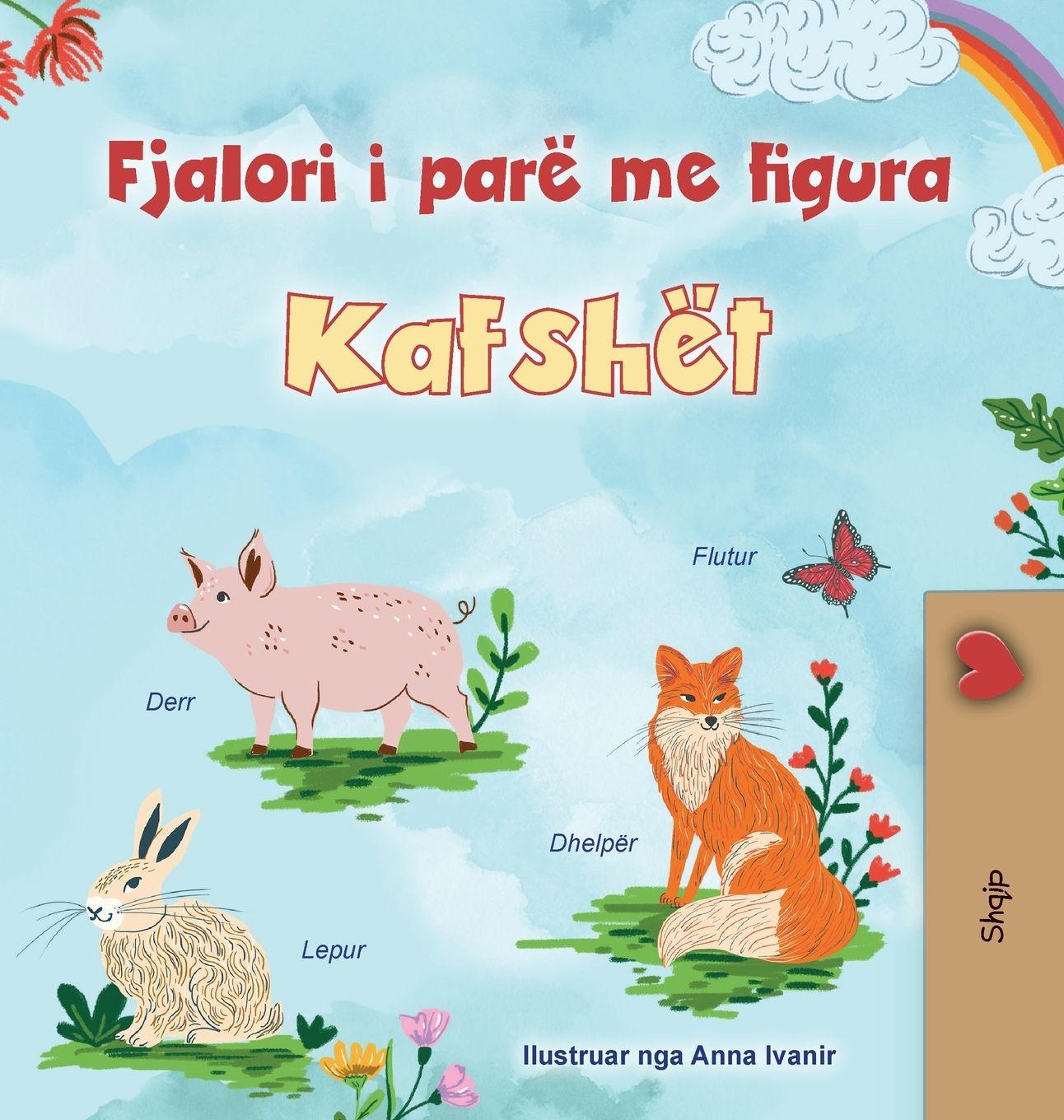 Vorderes Coverbild First Picture Dictionary - Animals (Albanian Children's Book)