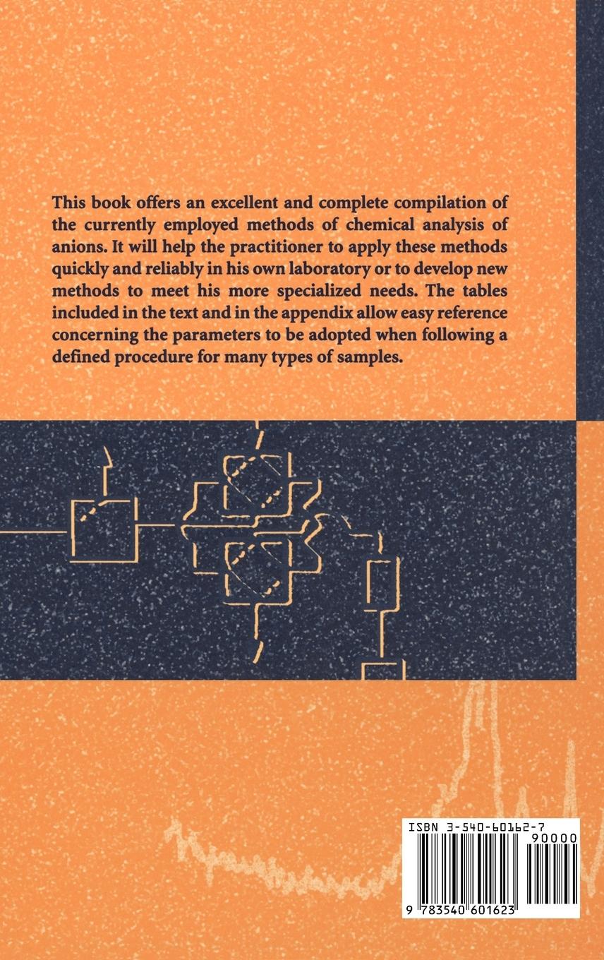 Rückseitencover Determination of Anions