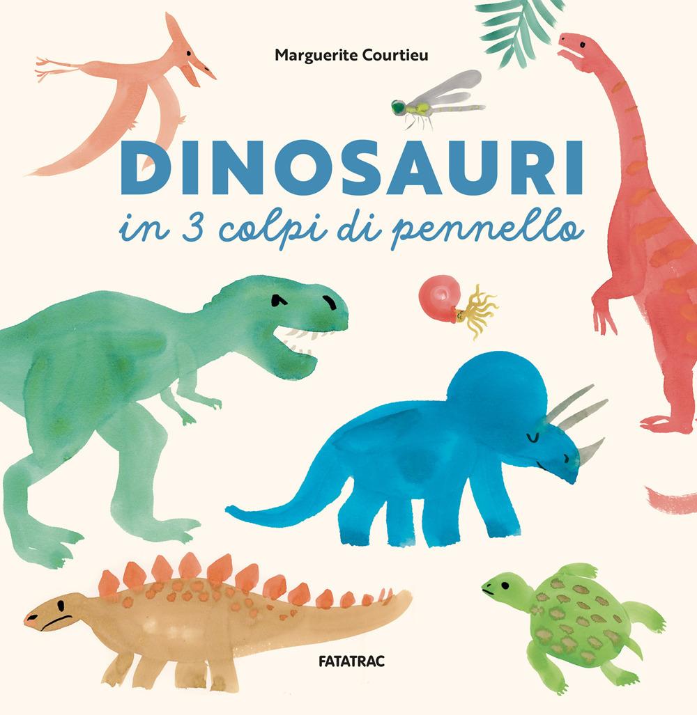 Vorderes Coverbild Dinosauri in 3 colpi di pennello