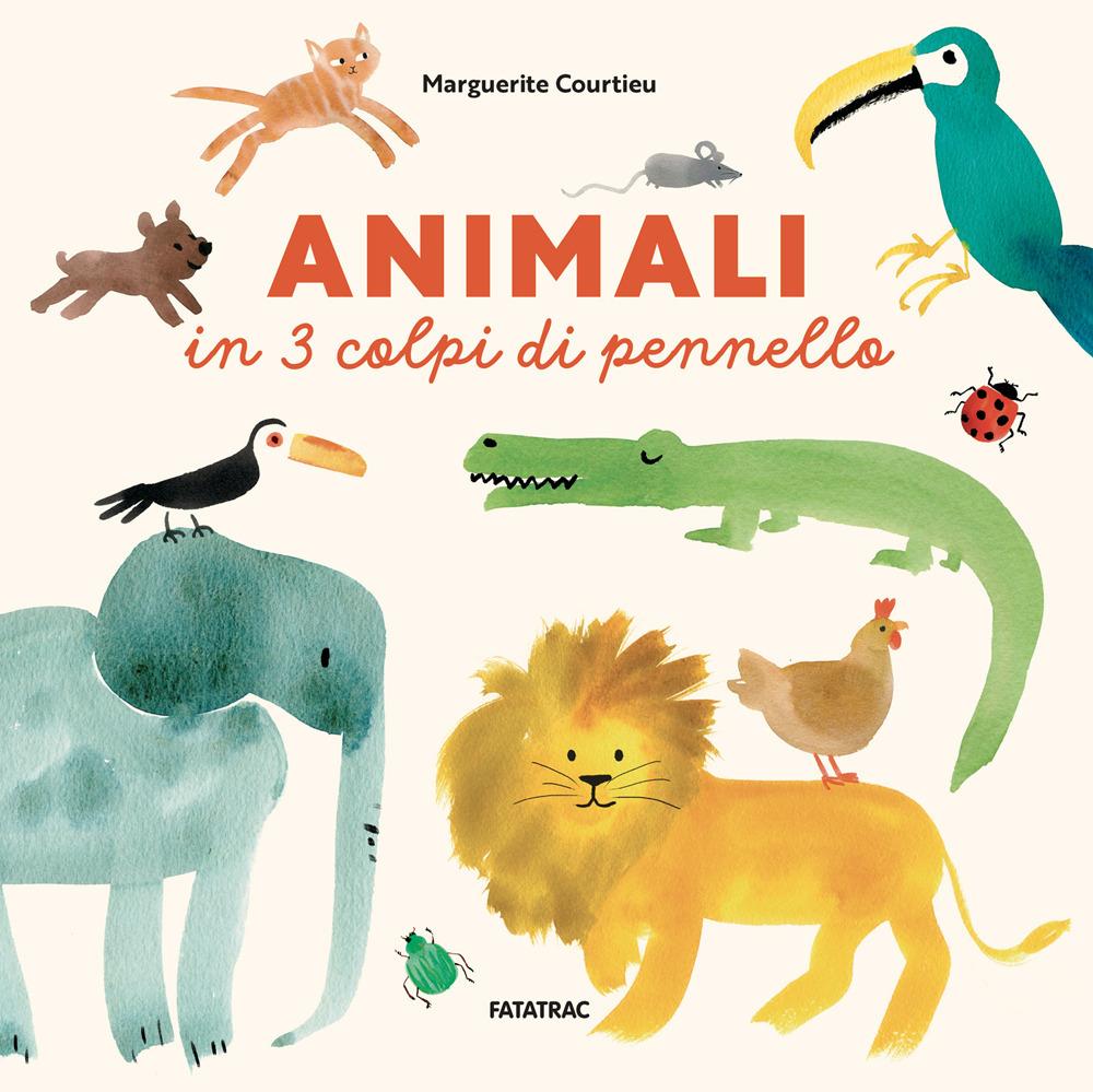 Vorderes Coverbild Animali in 3 colpi di pennello
