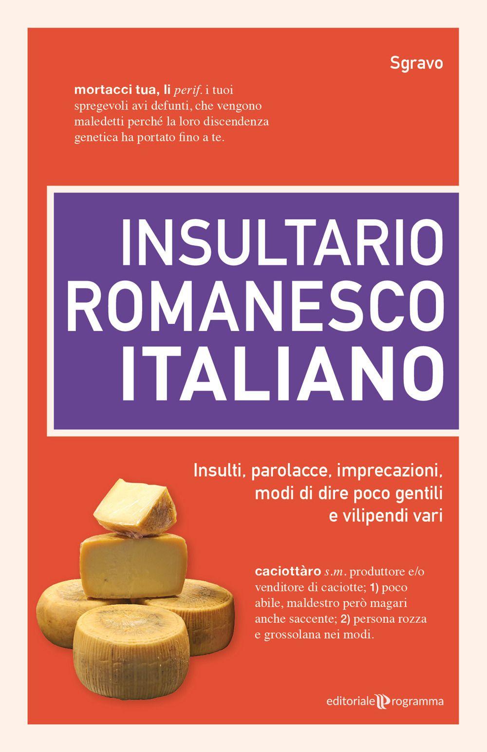 Vorderes Coverbild Insultario romanesco-italiano. Insulti, parolacce, imprecazioni, modi di dire poco gentili e vilipendi vari