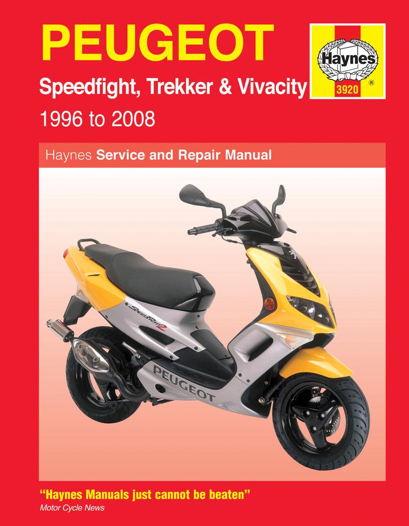 Vorderes Coverbild Peugeot Speedfight, Trekker & Vivacity Scooters ('96 - '08)