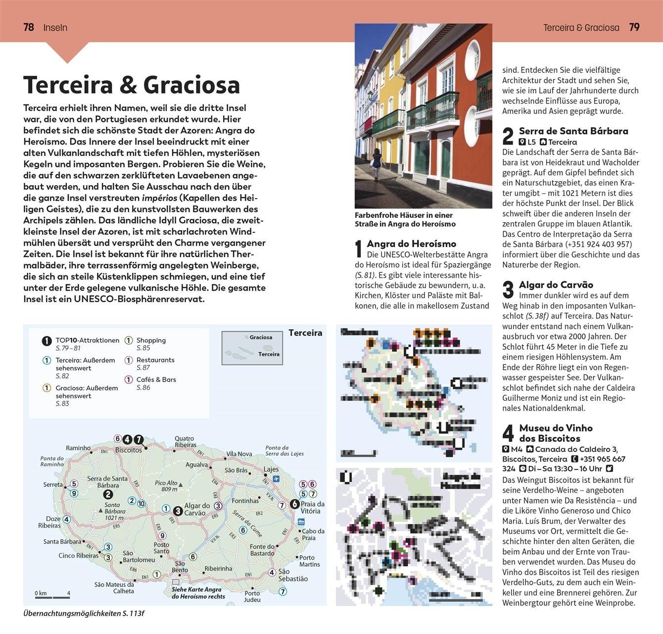 Beispielinhalt (Bild) TOP10 Reiseführer Azoren