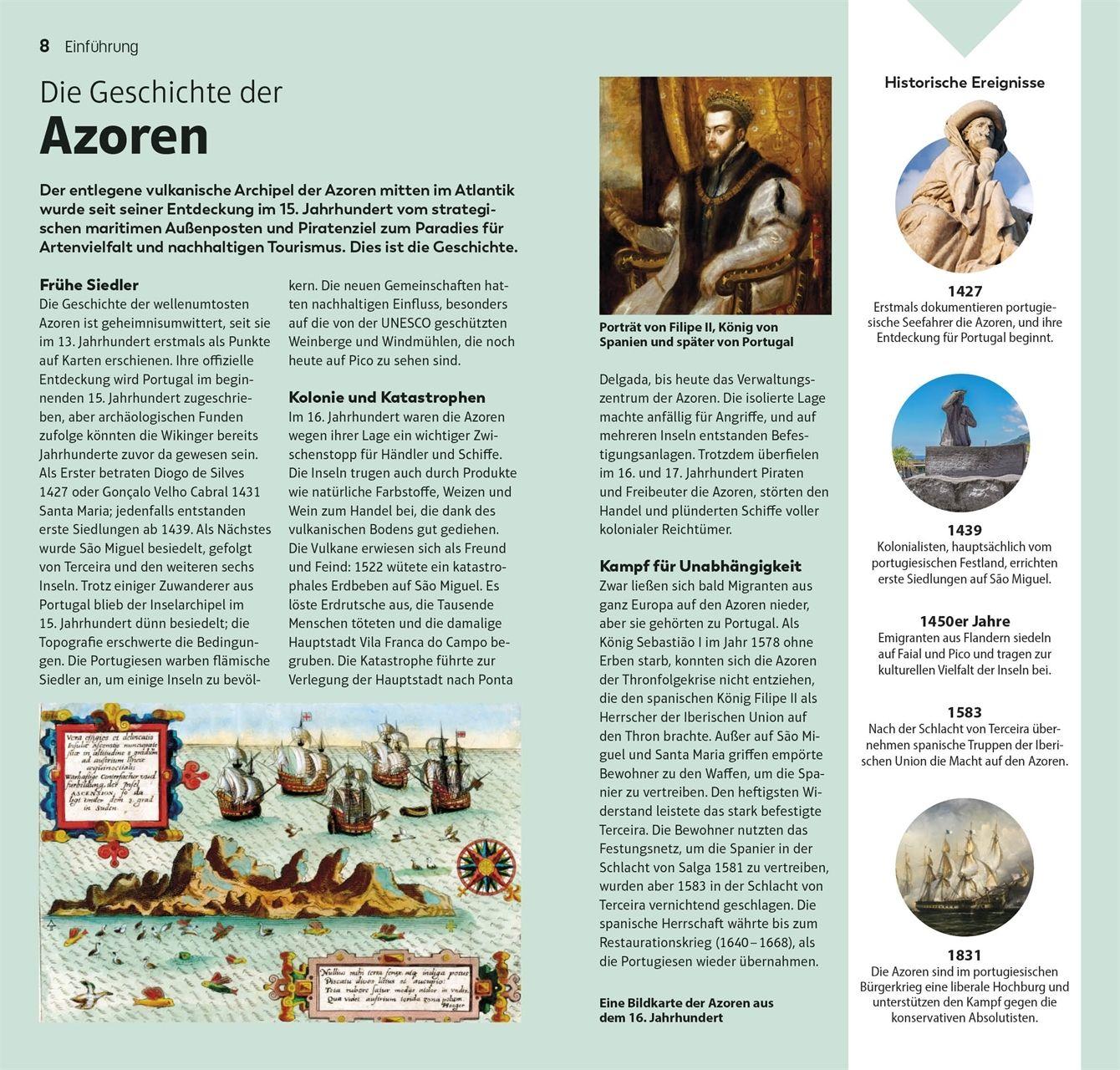 Beispielinhalt (Bild) TOP10 Reiseführer Azoren