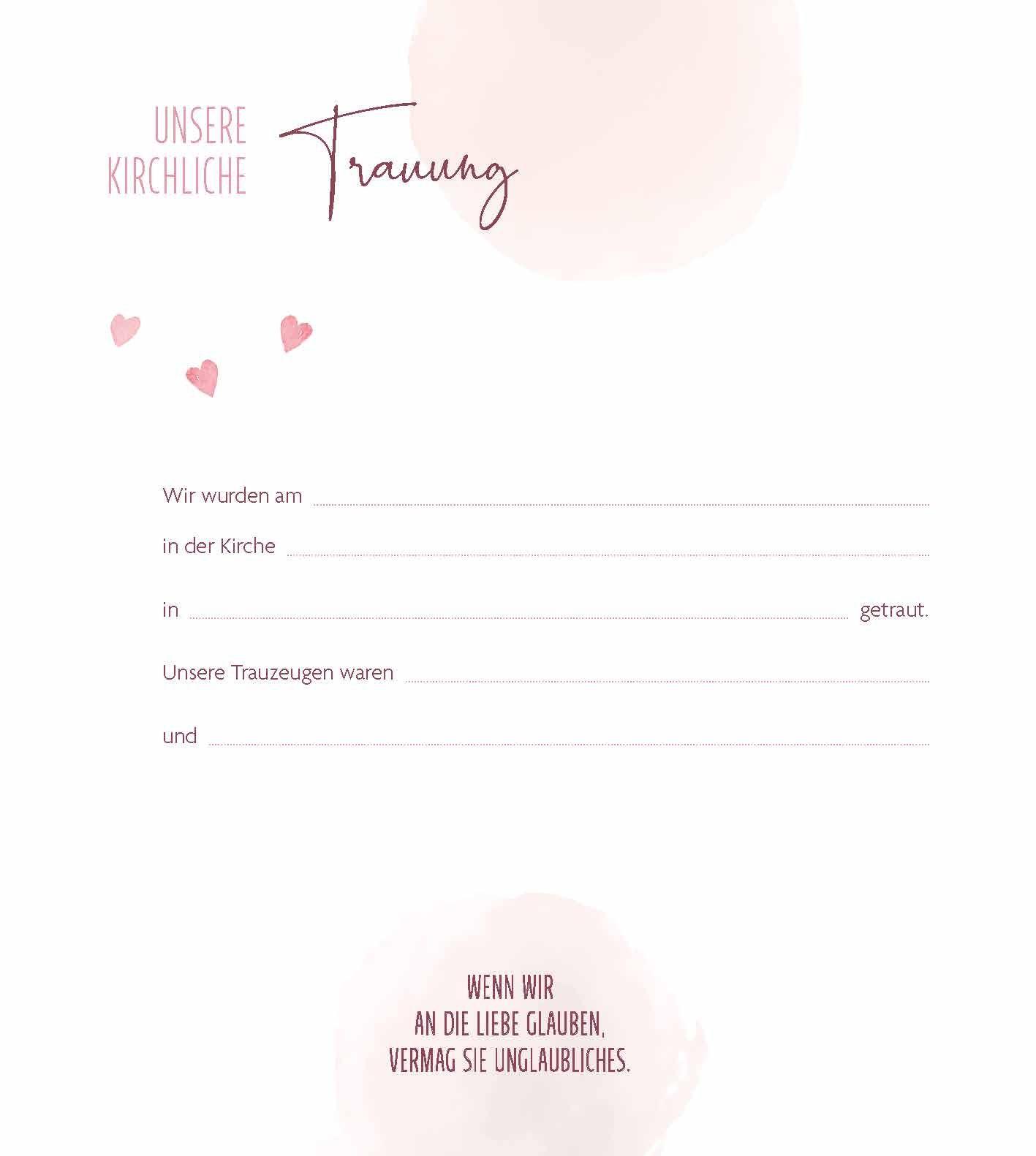 Beispielinhalt (Bild) Unsere Hochzeit