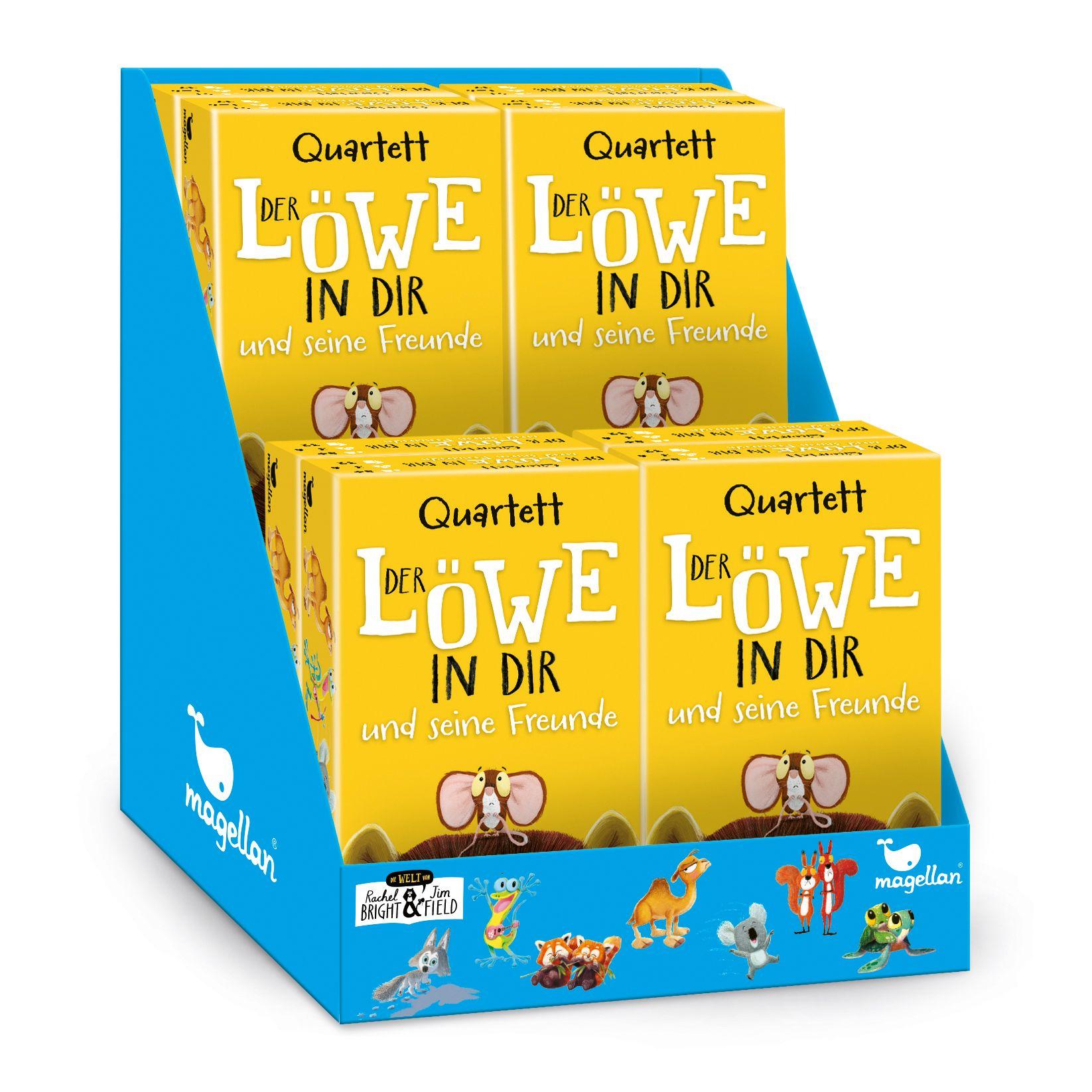 Vorderes Coverbild Dispenser Quartett Der Löwe in dir bestückt