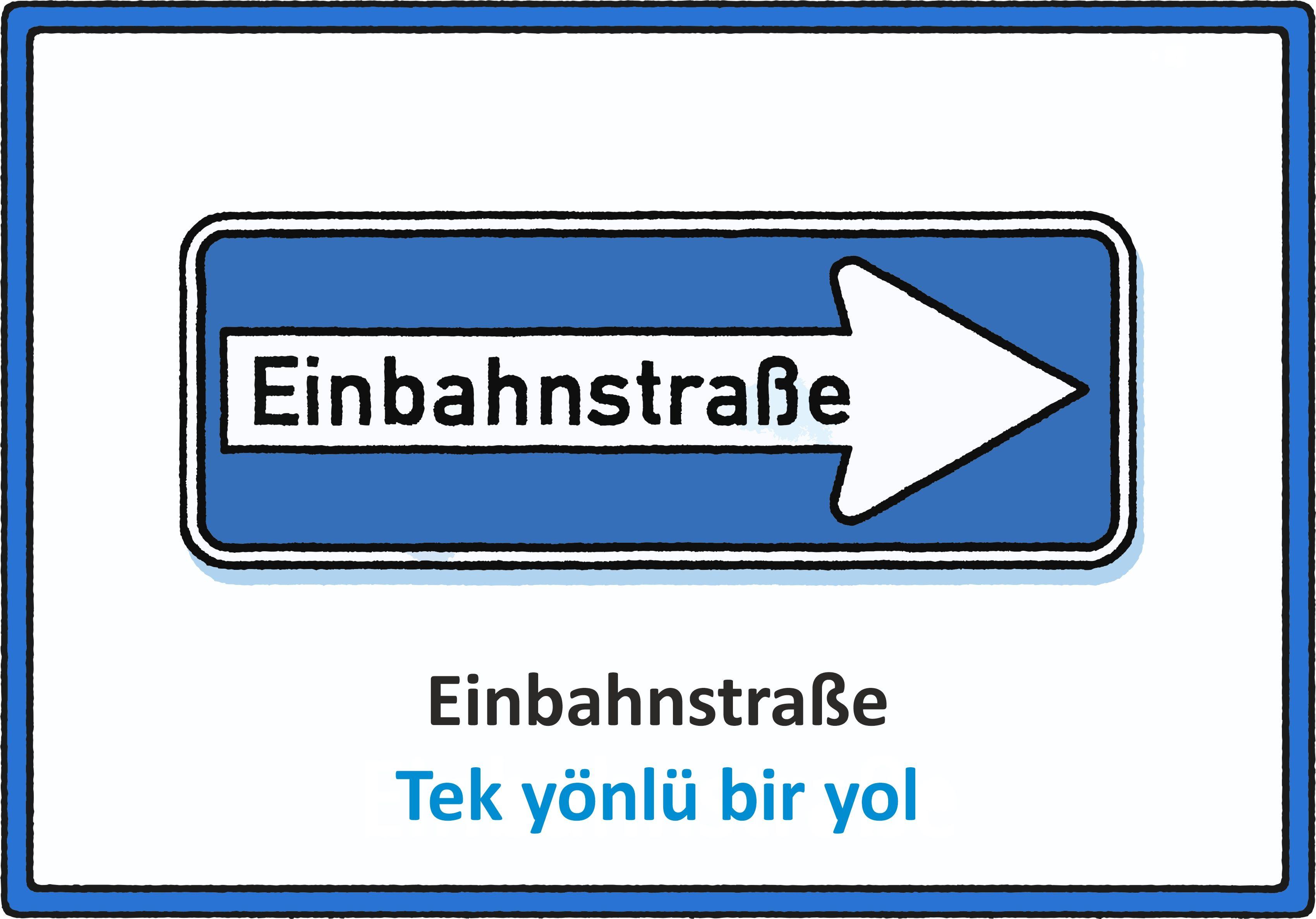 Beispielinhalt (Bild) Meine Verkehrszeichen Lernkarten