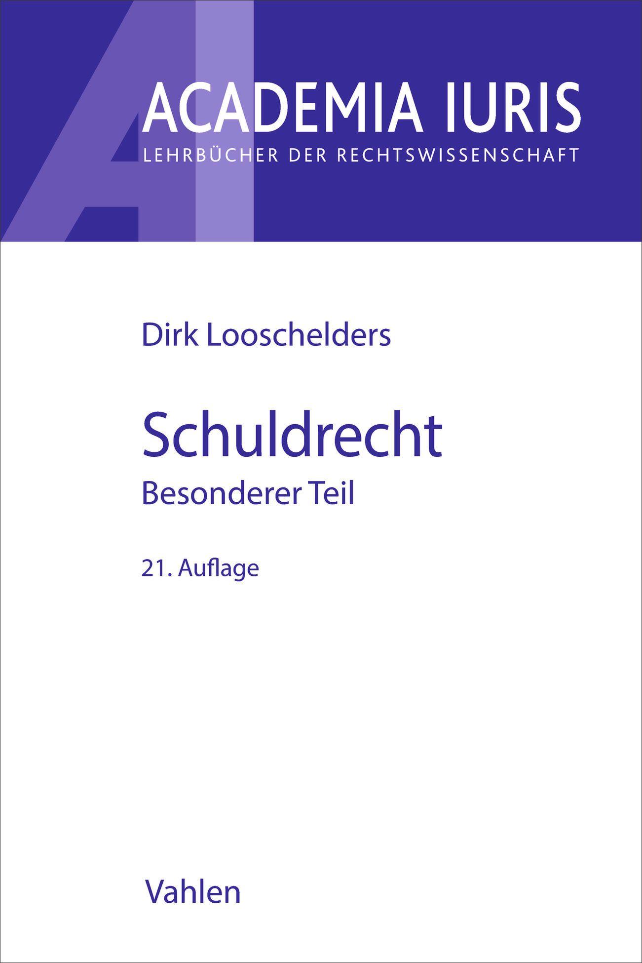 Vorderes Coverbild Schuldrecht Besonderer Teil. Schuldrecht BT