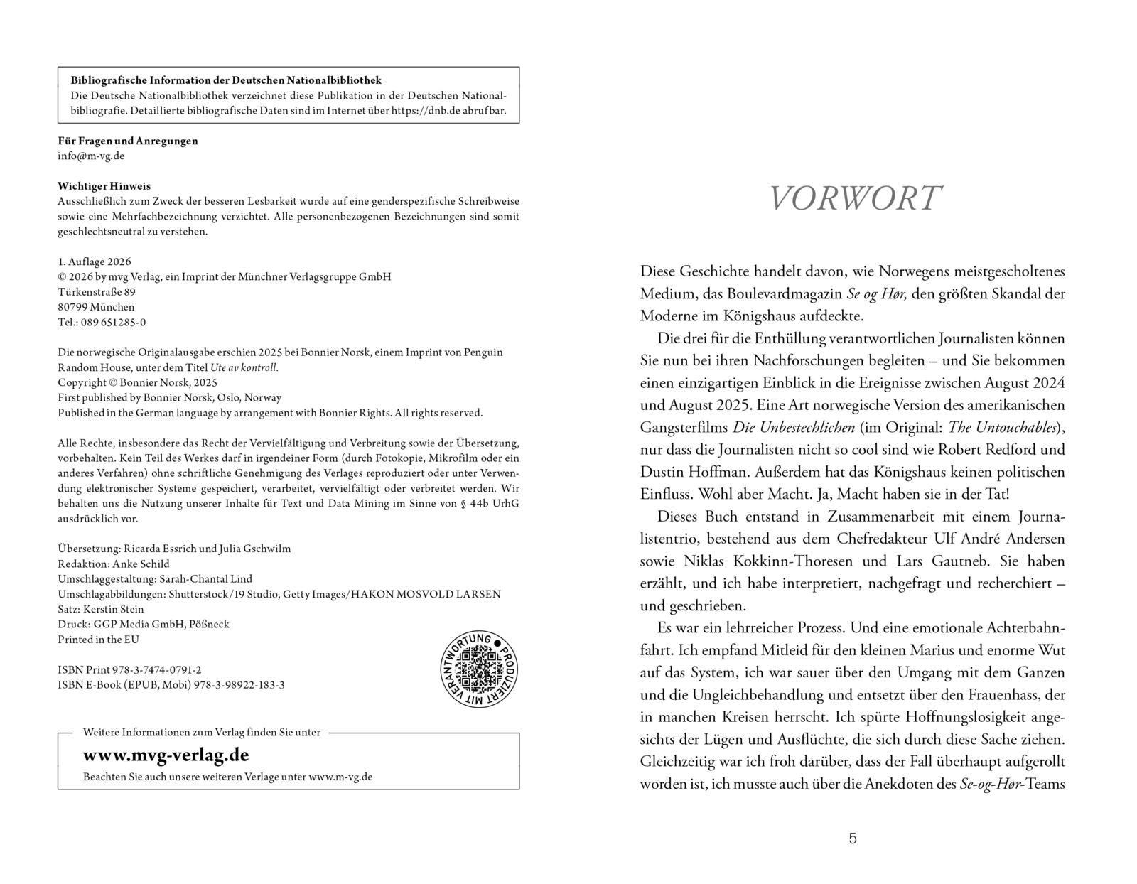 Beispielinhalt (Bild) Außer Kontrolle: Die Akte Marius Borg Høiby