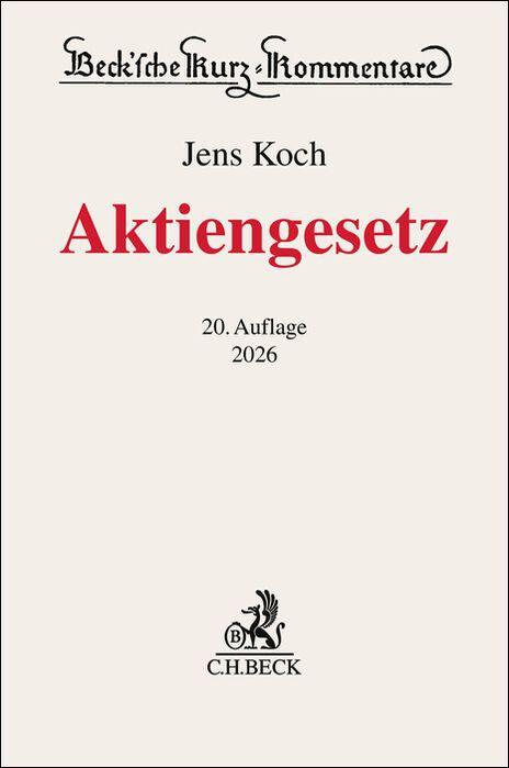 Vorderes Coverbild Aktiengesetz. AktG