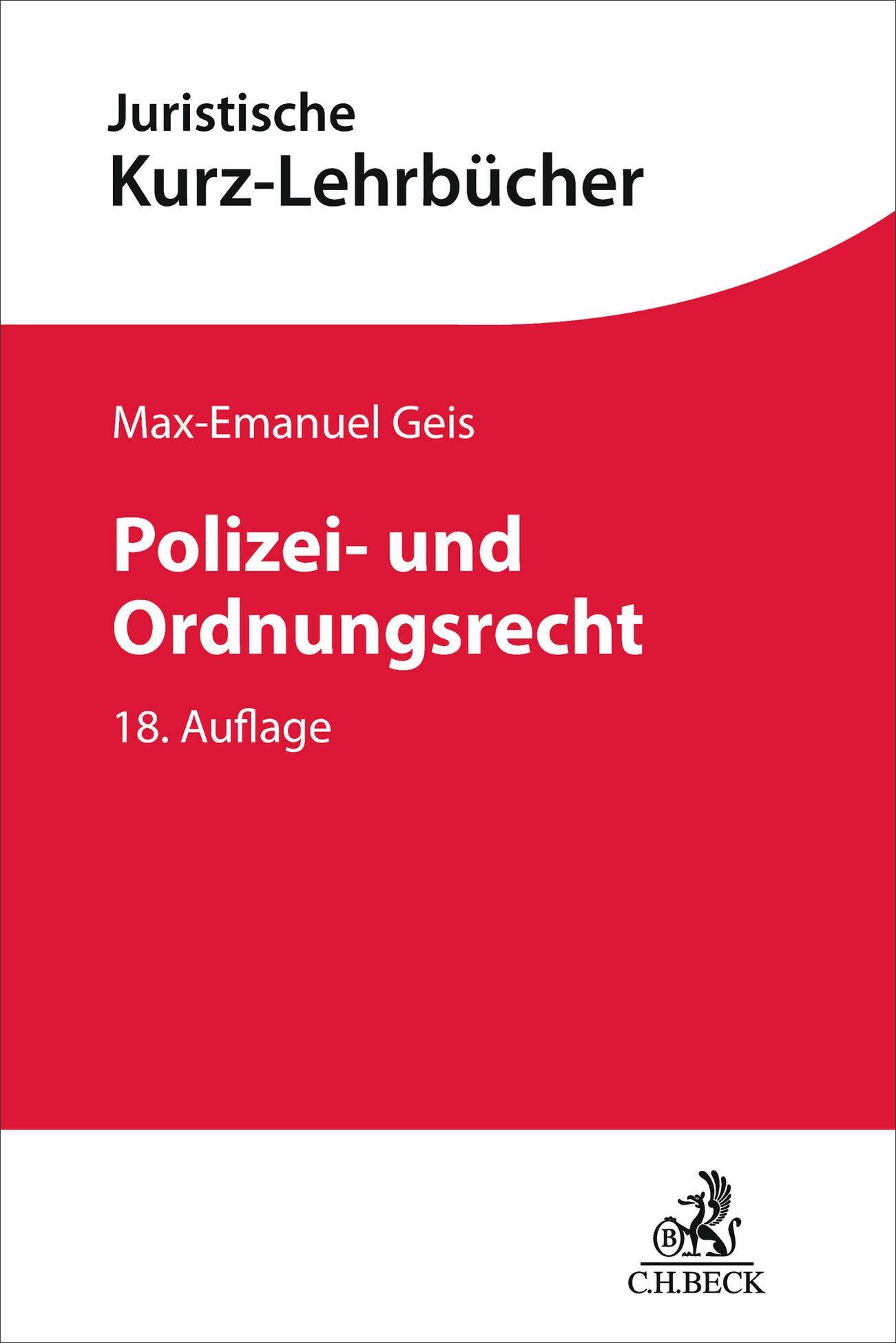 Vorderes Coverbild Polizei- und Ordnungsrecht