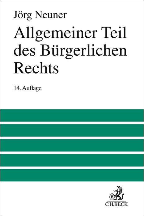 Vorderes Coverbild Allgemeiner Teil des Bürgerlichen Rechts