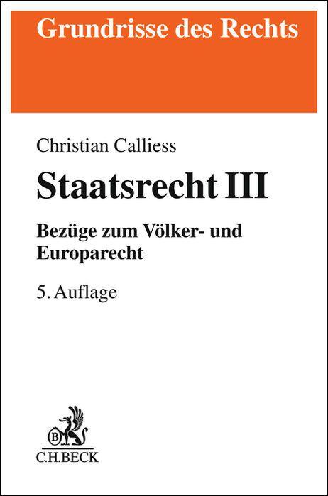 Vorderes Coverbild Staatsrecht III