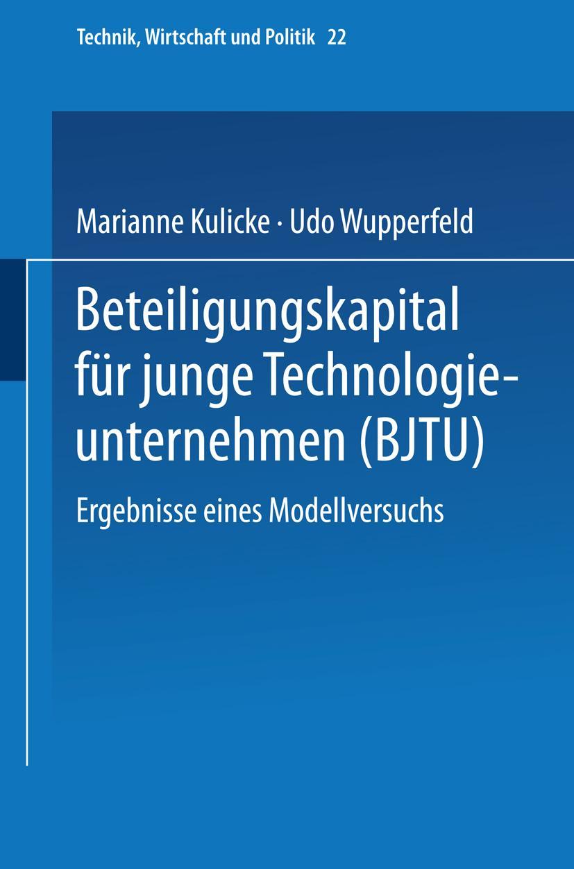 Vorderes Coverbild Beteiligungskapital für junge Technologieunternehmen