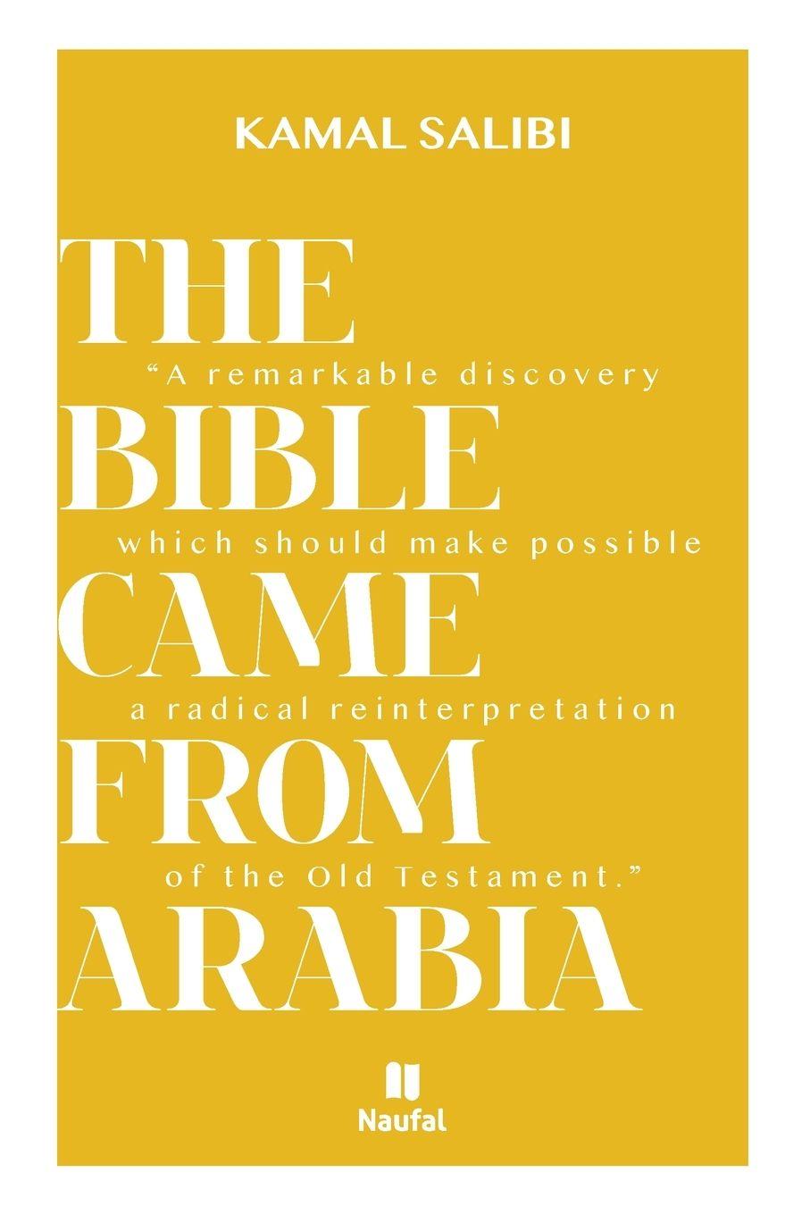 Vorderes Coverbild The Bible Came from Arabia