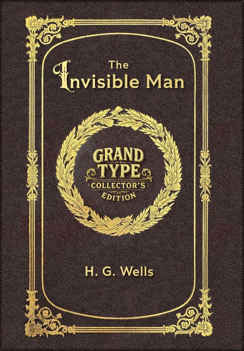 Vorderes Coverbild Large Print - The Invisible Man - Grand Type Collector's Edition - Matte Hardcover with Dust Jacket