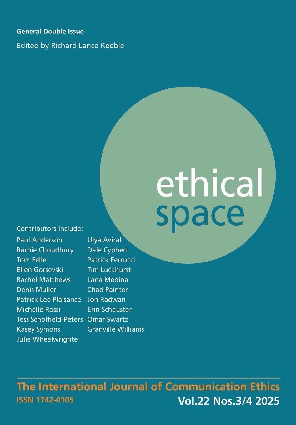 Vorderes Coverbild Ethical Space Vol. 22 Issue 3/4