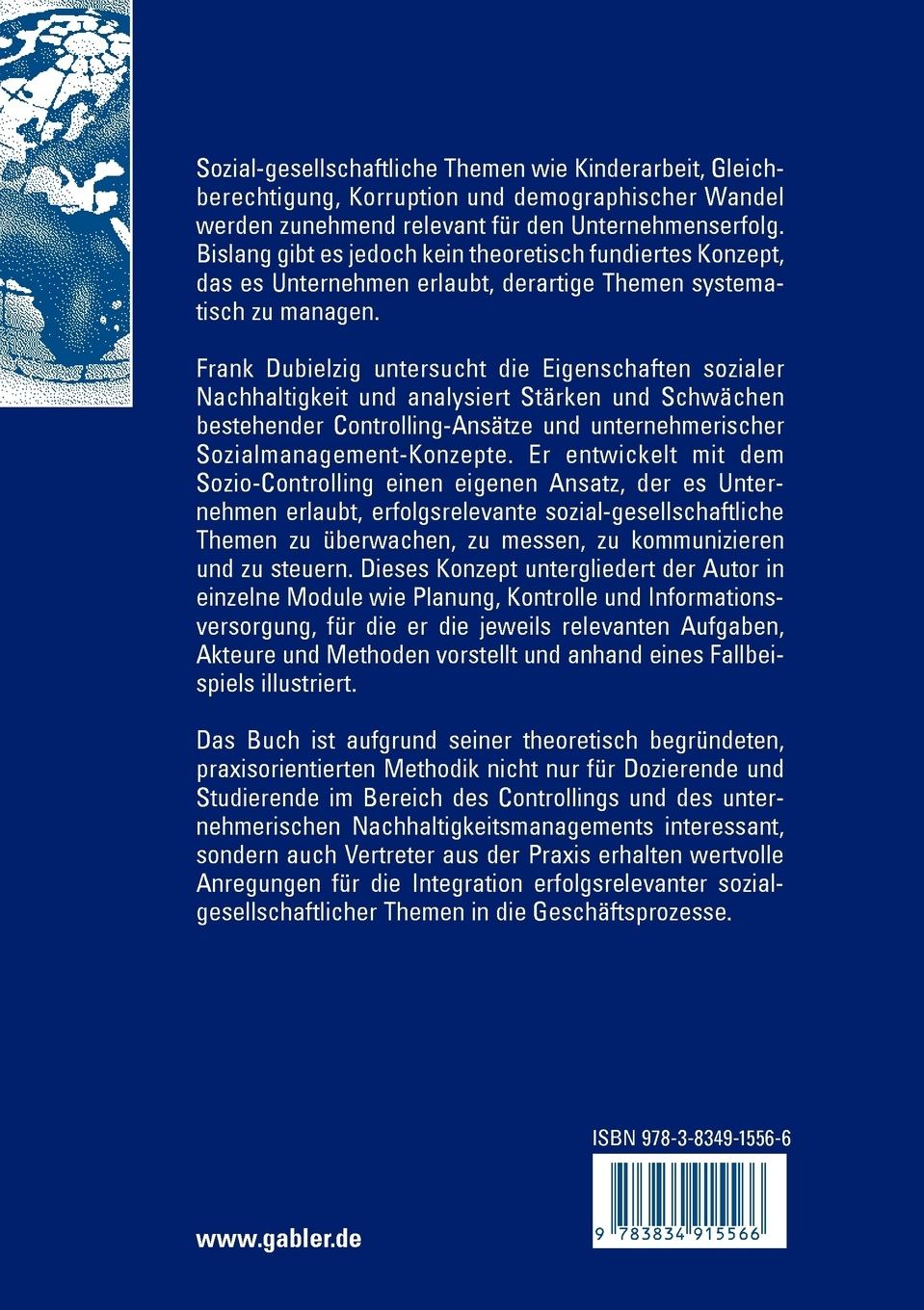 Rückseitencover Sozio-Controlling im Unternehmen
