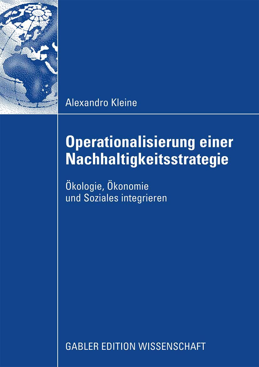 Vorderes Coverbild Operationalisierung einer Nachhaltigkeitsstrategie