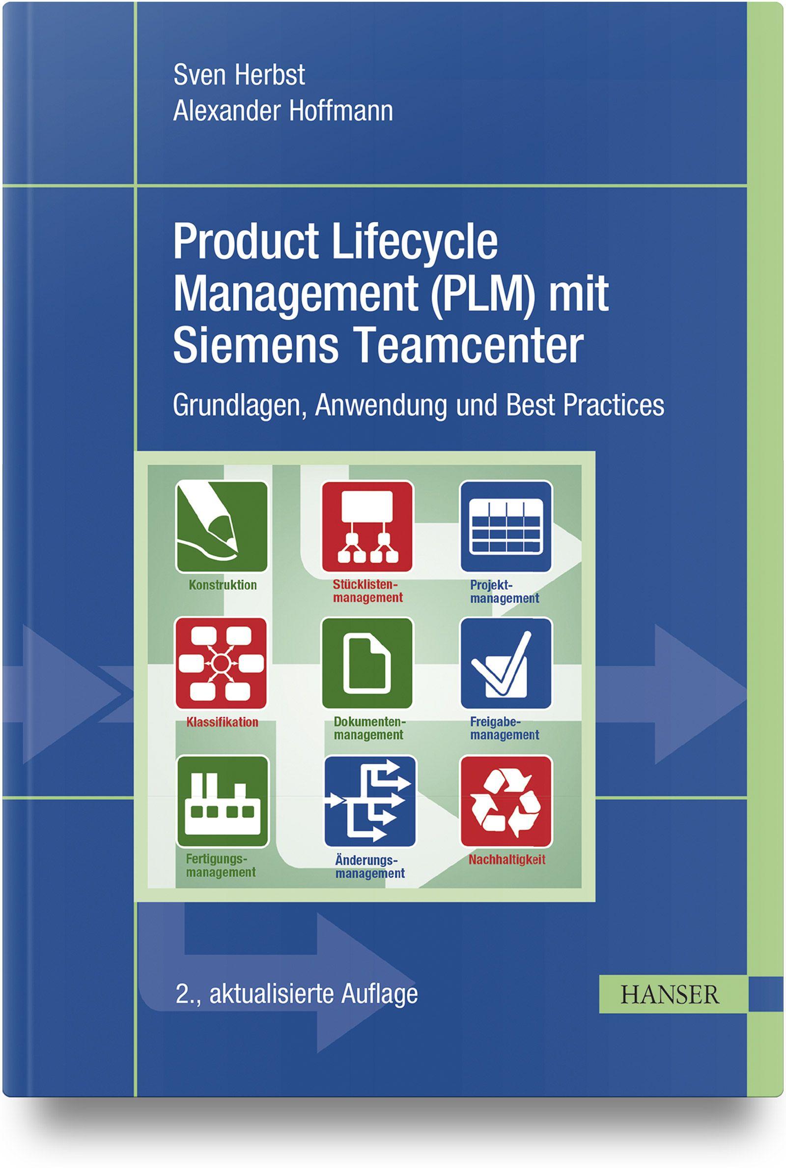 Vorderes Coverbild Product Lifecycle Management (PLM) mit Siemens Teamcenter