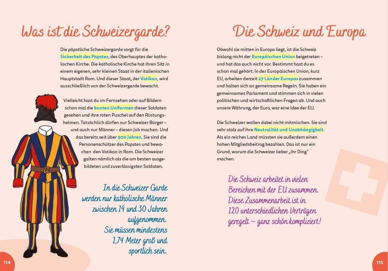 Beispielinhalt (Bild) Schweiz for kids