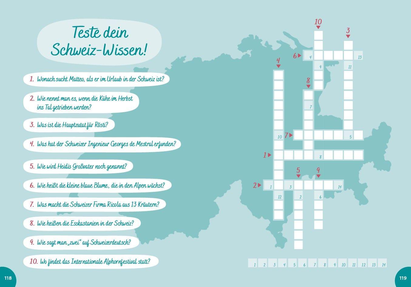 Beispielinhalt (Bild) Schweiz for kids