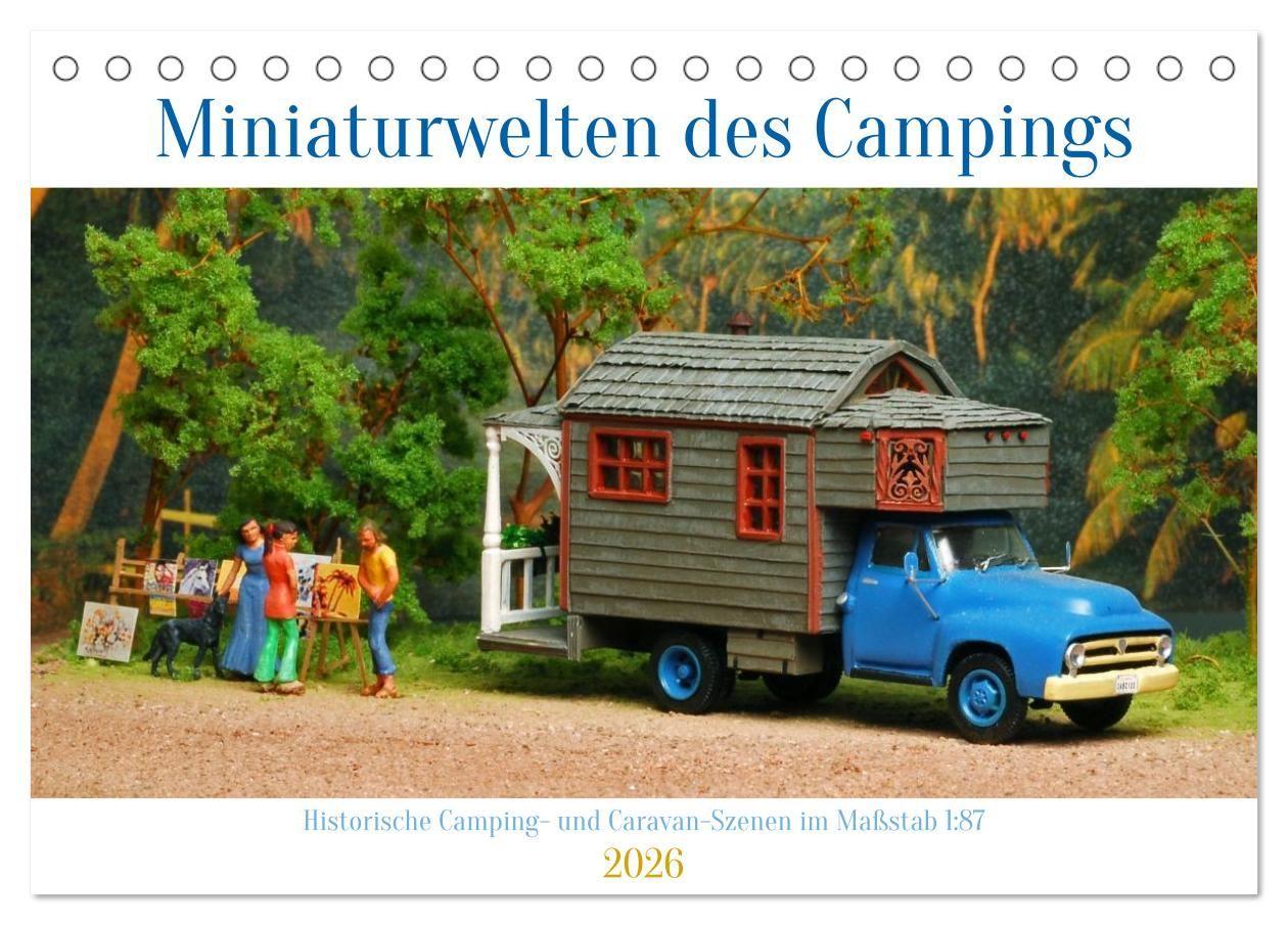 Vorderes Coverbild Miniaturwelten des Campings (Tischkalender 2026 DIN A5 quer), CALVENDO Monatskalender