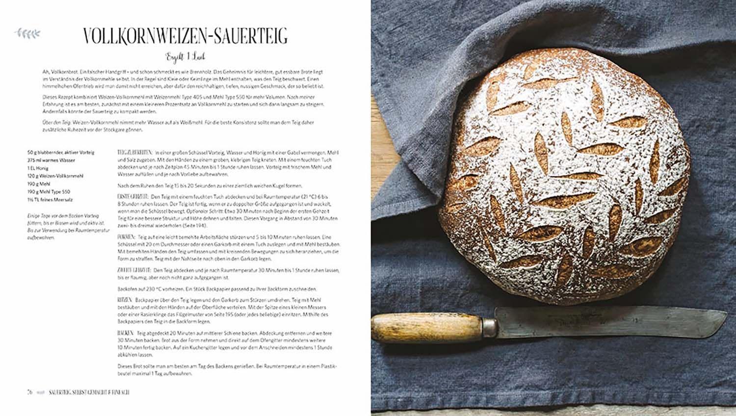 Beispielinhalt (Bild) Sauerteig selbst gemacht & einfach