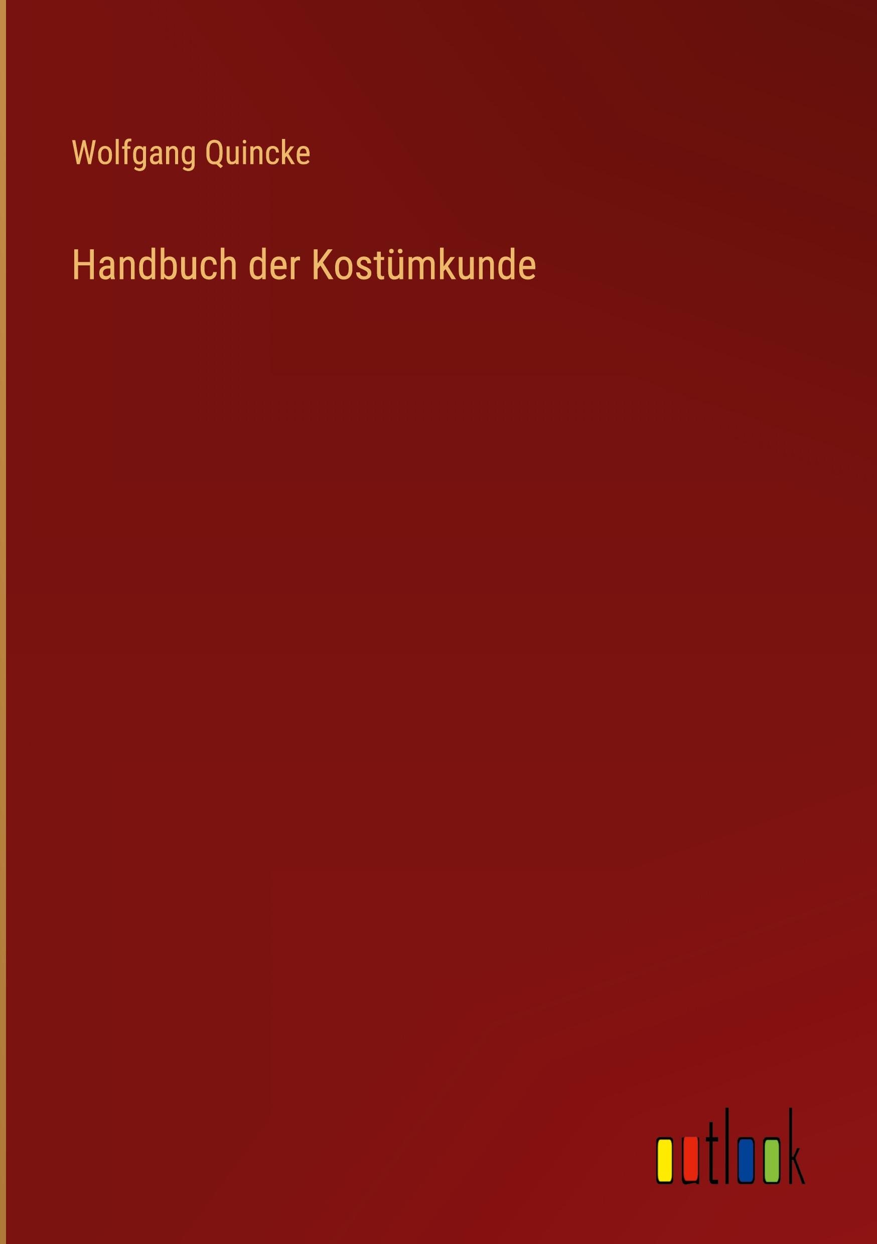Vorderes Coverbild Handbuch der Kostümkunde