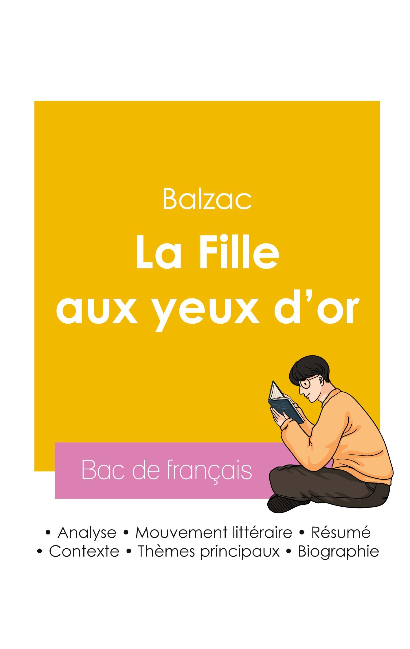 Vorderes Coverbild Réussir son Bac de français 2026 : Analyse du roman La Fille aux yeux d'or de Balzac