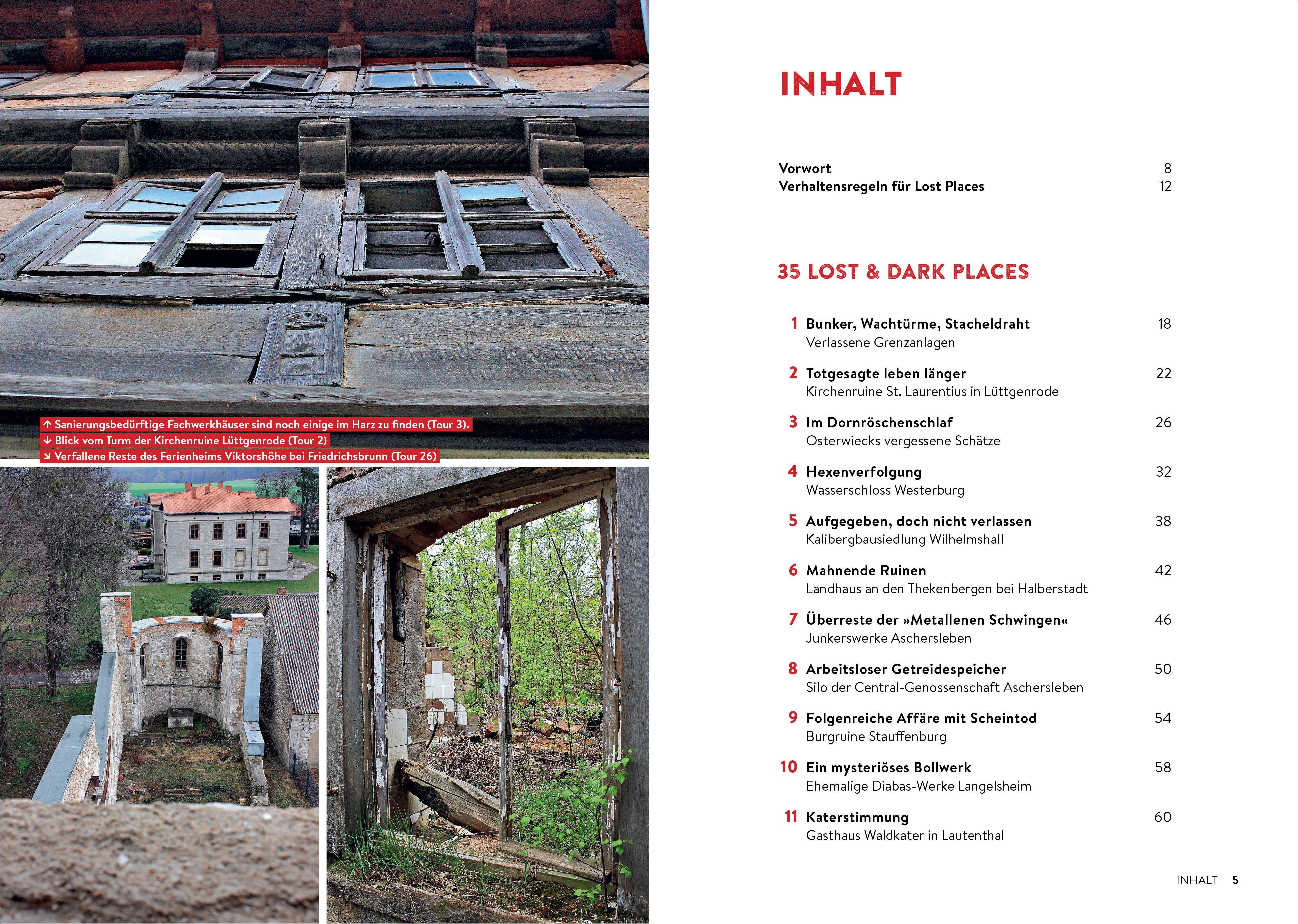 Beispielinhalt (Bild) Lost & Dark Places Harz