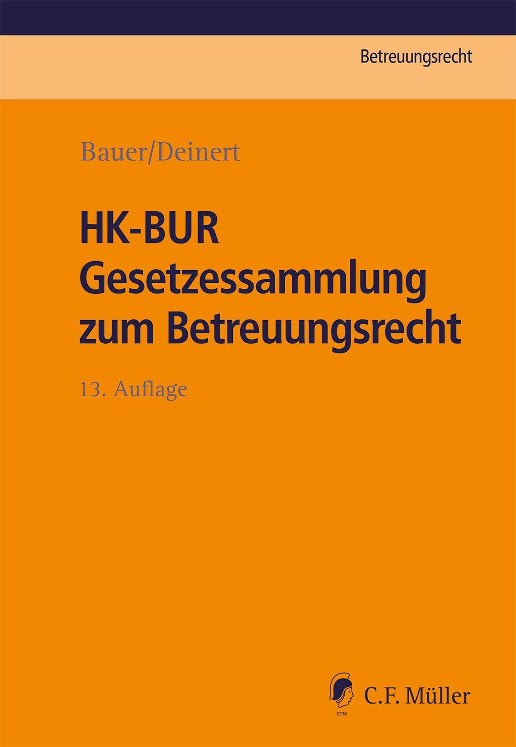 Vorderes Coverbild HK-BUR Gesetzessammlung zum Betreuungsrecht