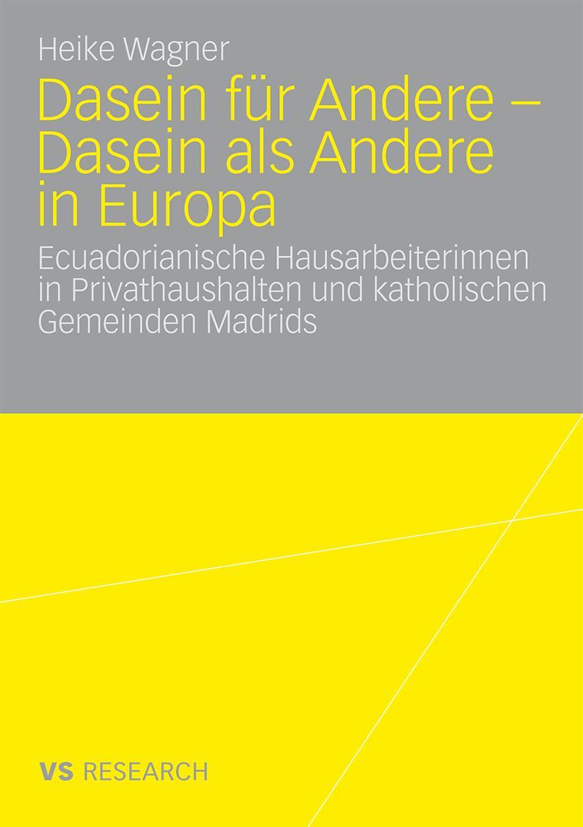 Vorderes Coverbild Dasein für Andere - Dasein als Andere in Europa