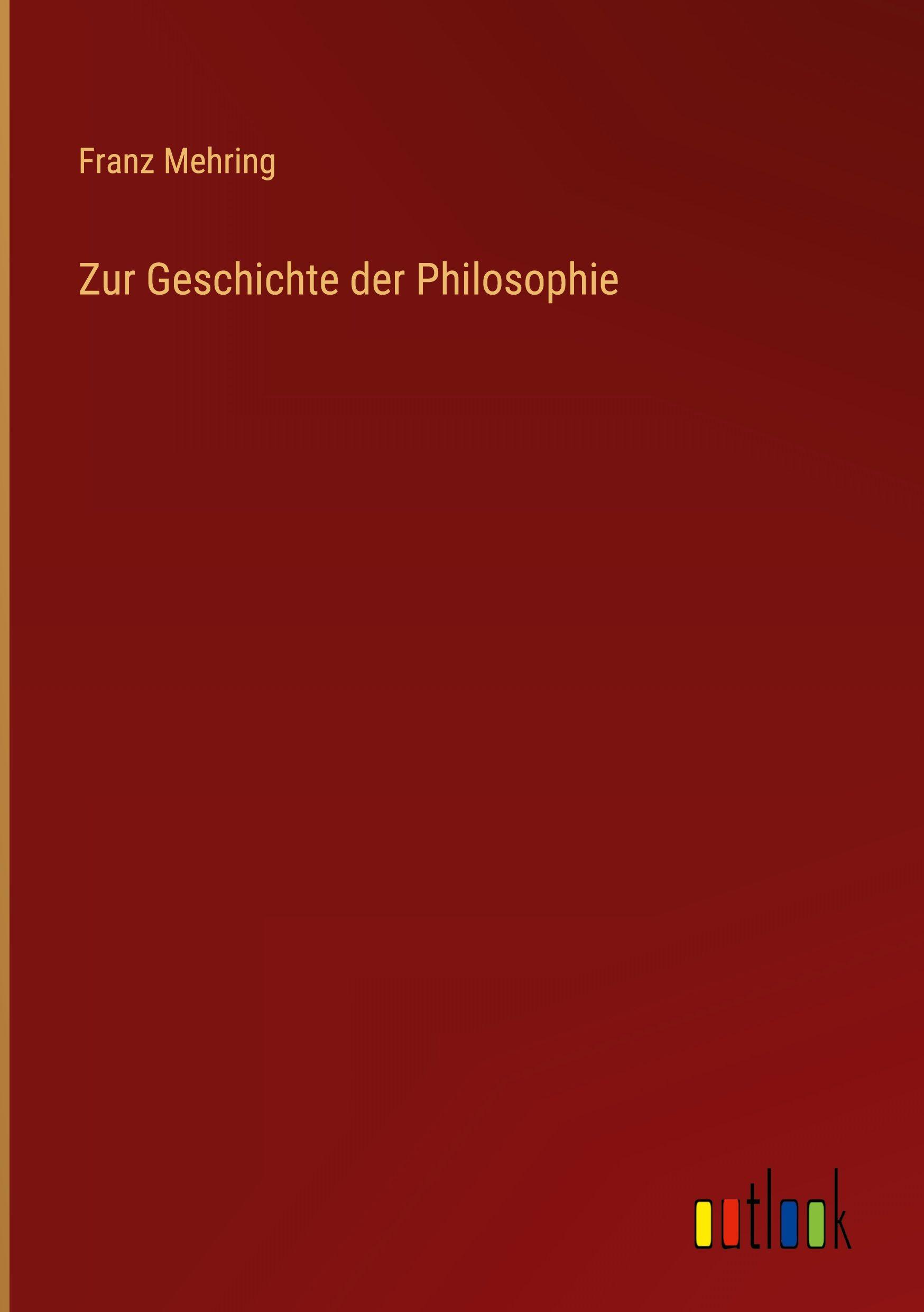 Vorderes Coverbild Zur Geschichte der Philosophie