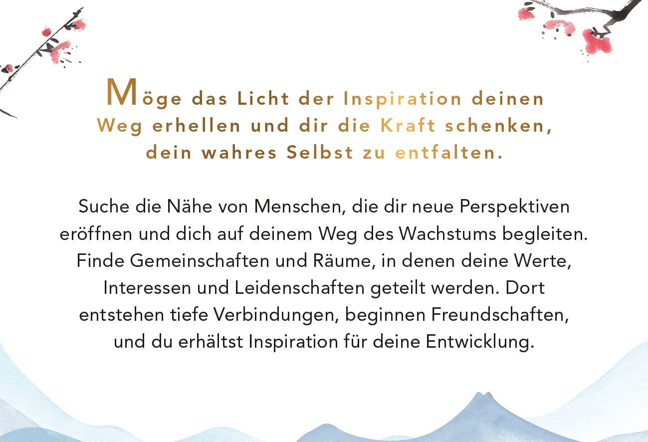 Beispielinhalt (Bild) Dein Ikigai-Moment - Impulskarten für ein Leben voller Leichtigkeit, Sinn und Erfüllung