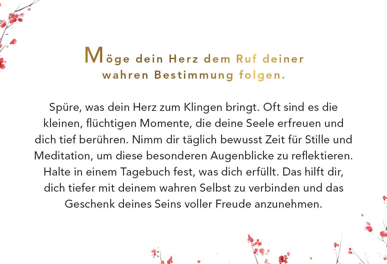 Beispielinhalt (Bild) Dein Ikigai-Moment - Impulskarten für ein Leben voller Leichtigkeit, Sinn und Erfüllung
