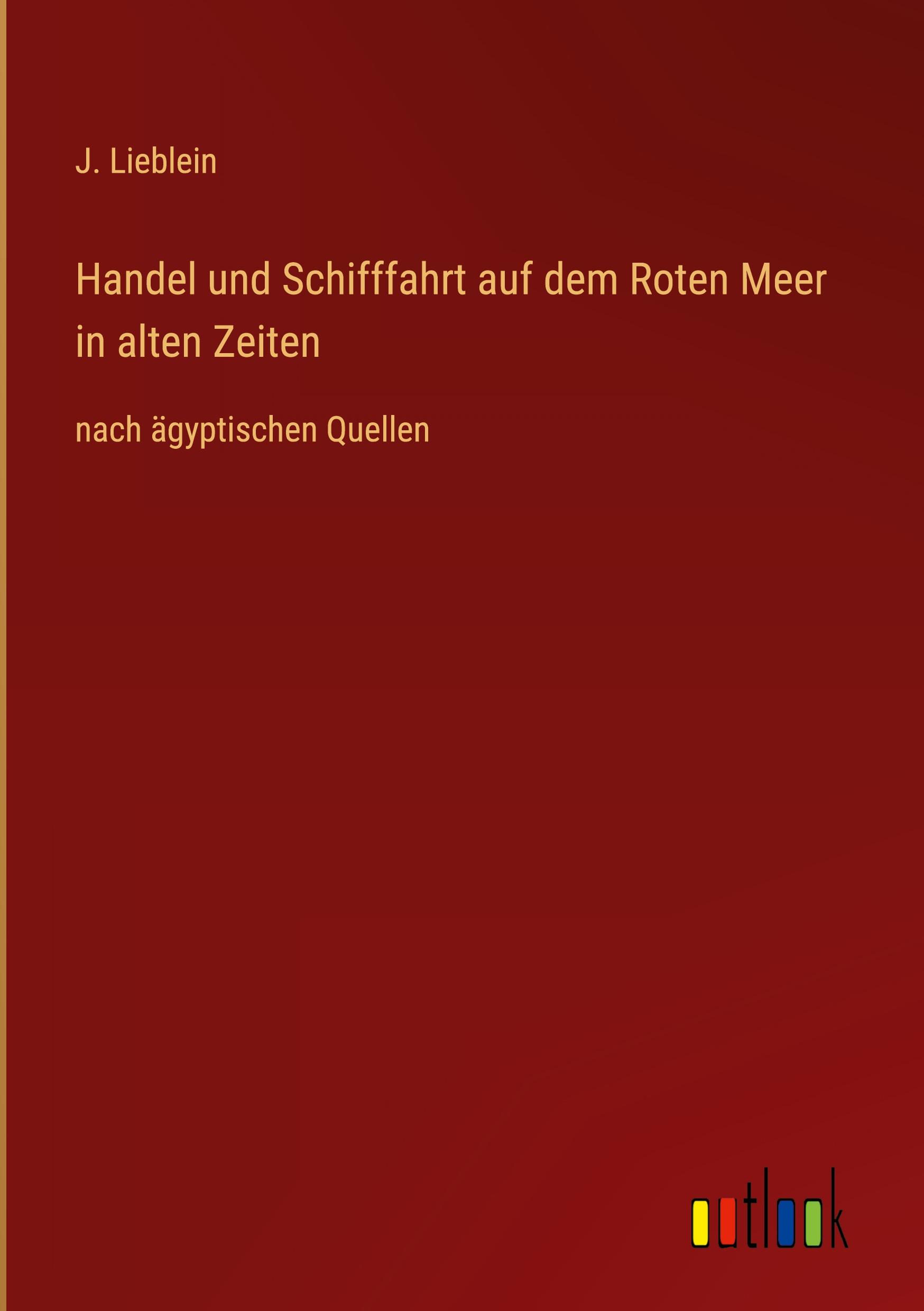 Vorderes Coverbild Handel und Schifffahrt auf dem Roten Meer in alten Zeiten