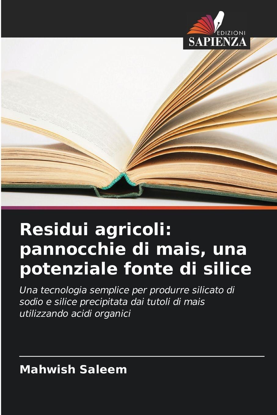 Vorderes Coverbild Residui agricoli: pannocchie di mais, una potenziale fonte di silice