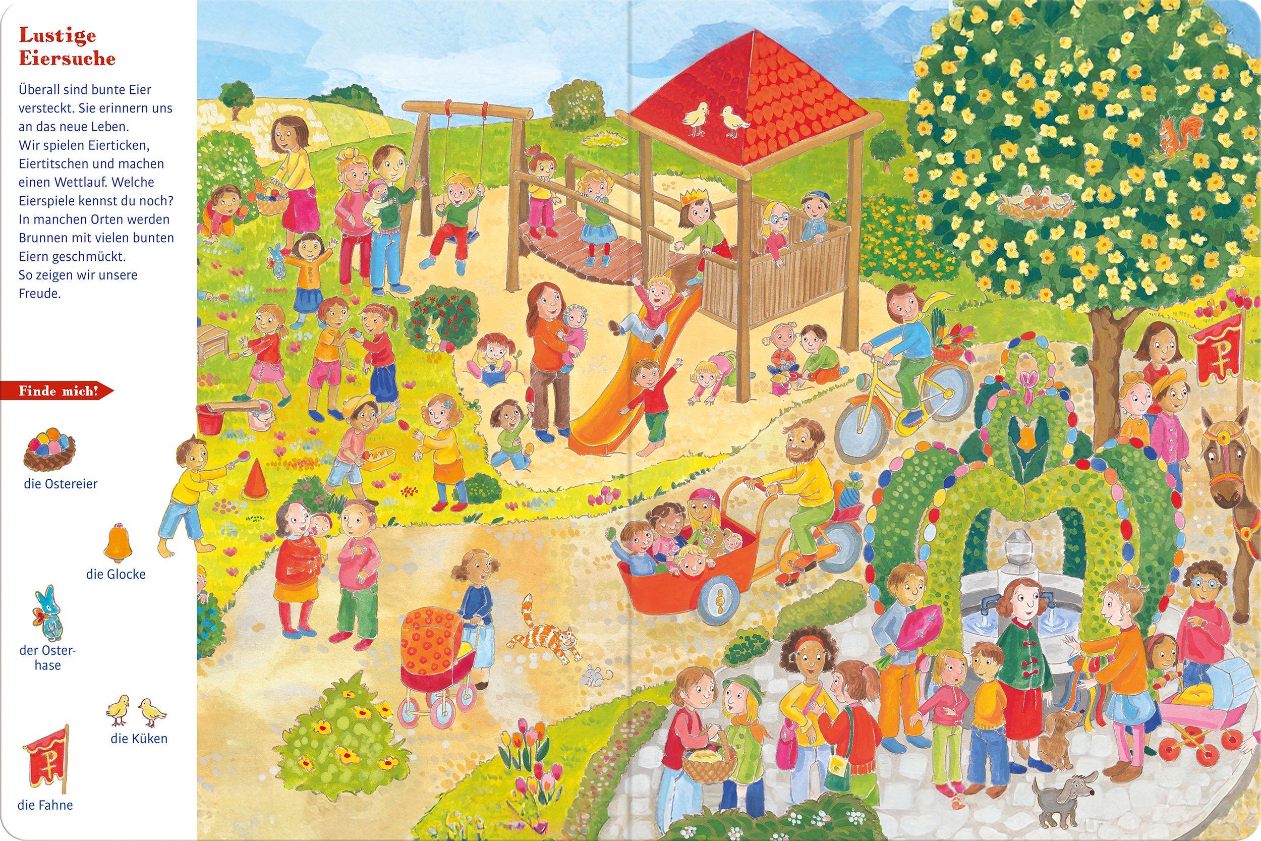 Beispielinhalt (Bild) Mein großes Wimmelbuch von Ostern